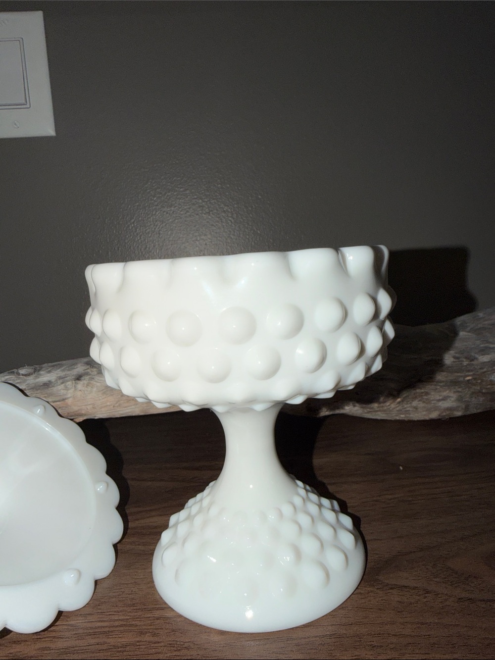 Fenton Hobnail Vintage Candy Dish w/Lid - Picture 4 of 5